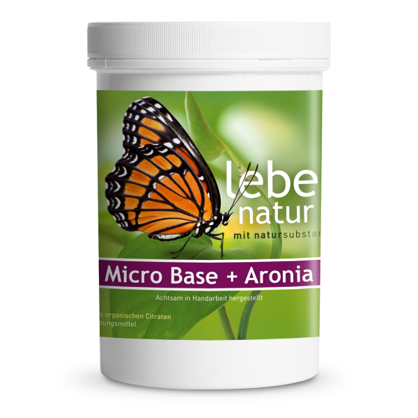 lebe natur® Micro Base + Aronia Basenpulver 360 g